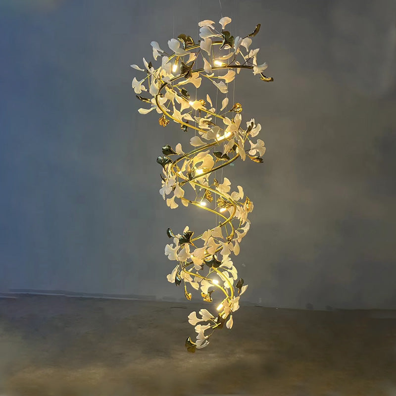 WOW Gingko Spiral Chandelier-wow2423