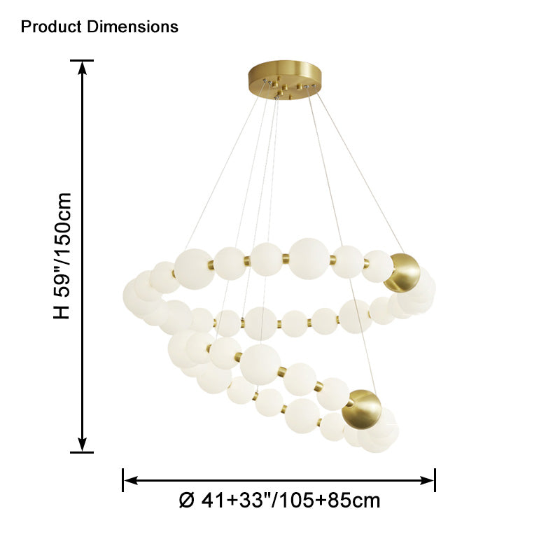 WOW Pear Necklace Circular Chandelier-wow2449