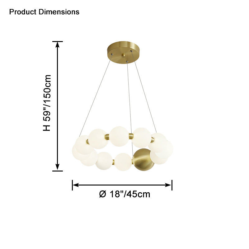 WOW Pear Necklace Circular Chandelier-wow2449