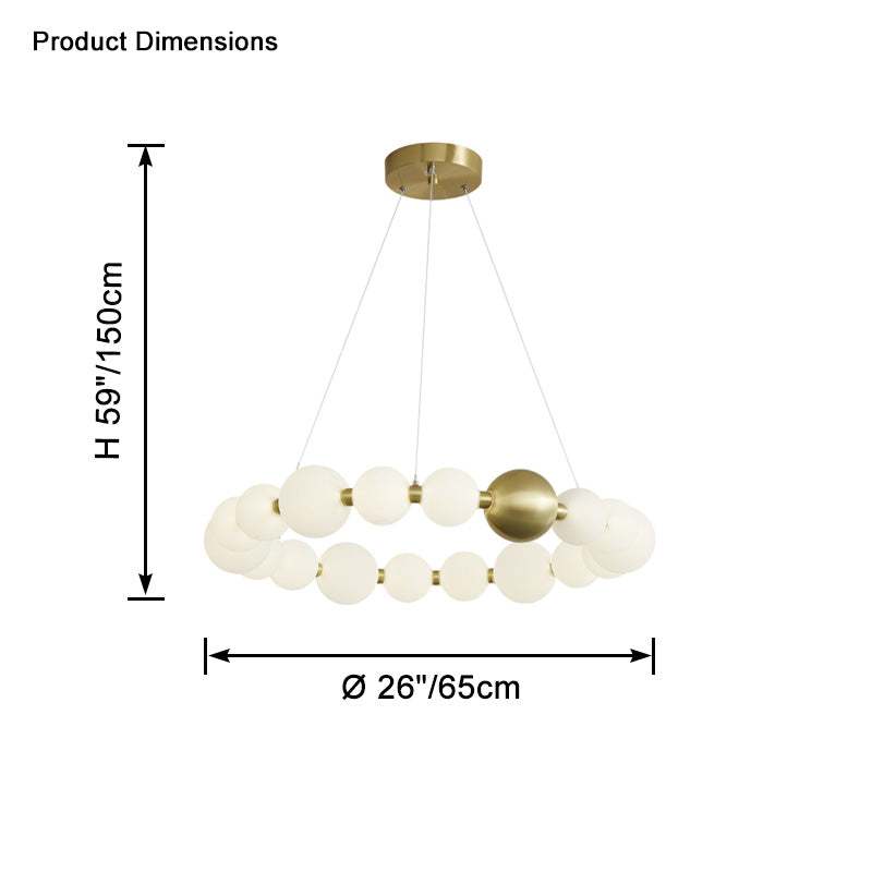 WOW Pear Necklace Circular Chandelier-wow2449