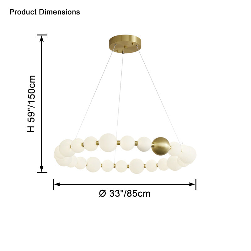 WOW Pear Necklace Circular Chandelier-wow2449