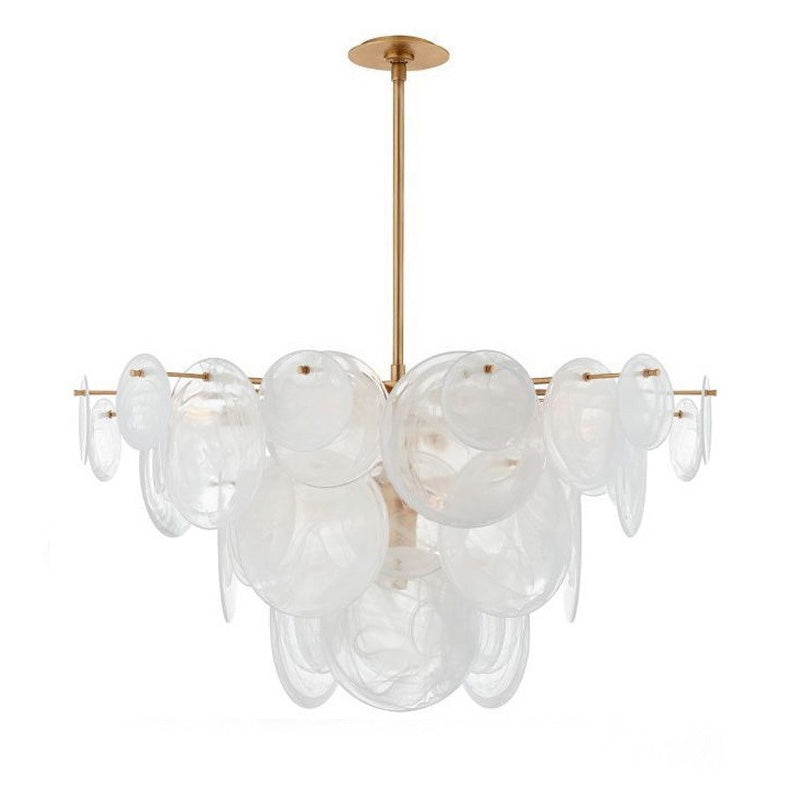 WOW Textured Glass Disc Chandelier-wow2477