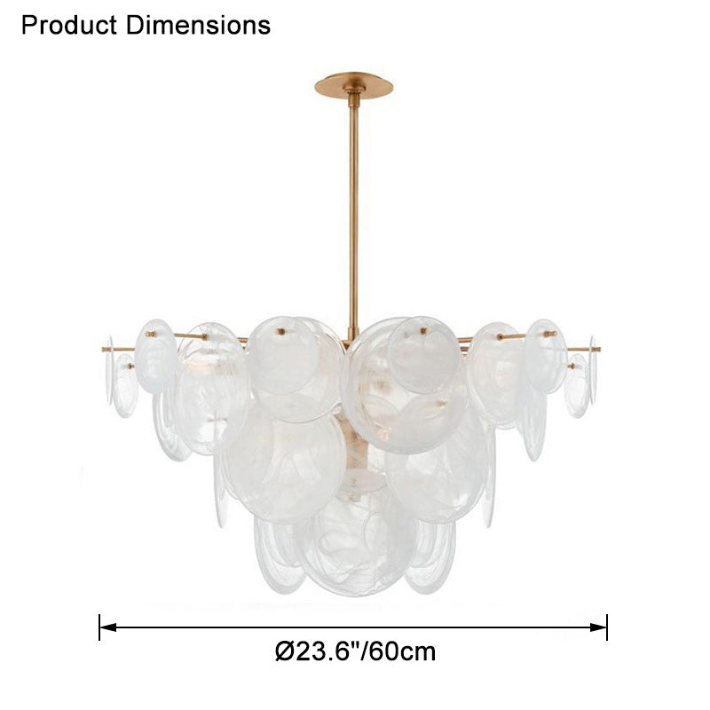 WOW Textured Glass Disc Chandelier-wow2477