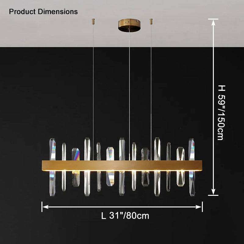 WOW Linear Crystal Chandelier-wow2485b