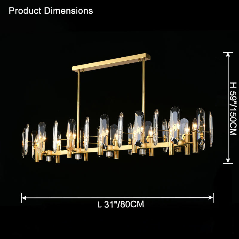 WOW Linear Crystal Chandelier-wow2459