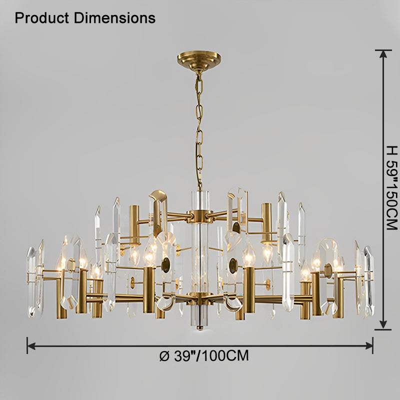 WOW Gold Candle Crystal Chandelier-wow2518