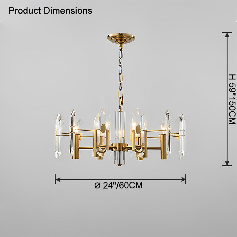 WOW Gold Candle Crystal Chandelier-wow2518