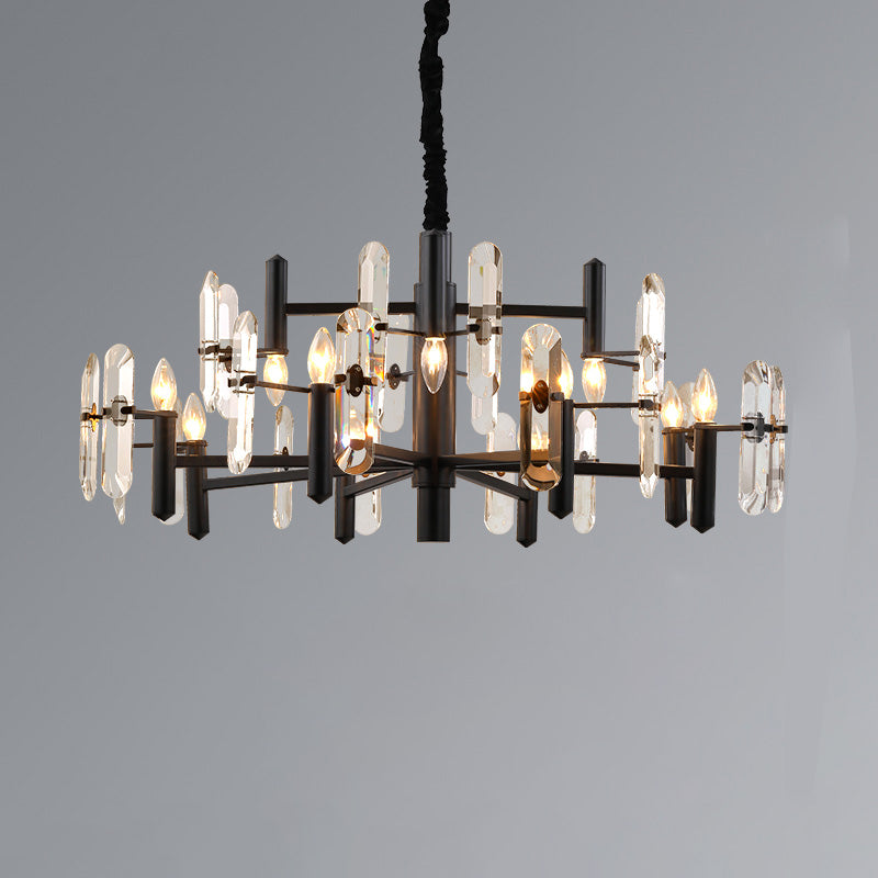 WOW Black Candle Crystal Chandelier-wow2519
