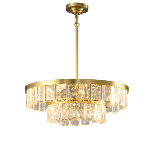 WOW Tiered Gold Crystal Chandelier-WOW2539