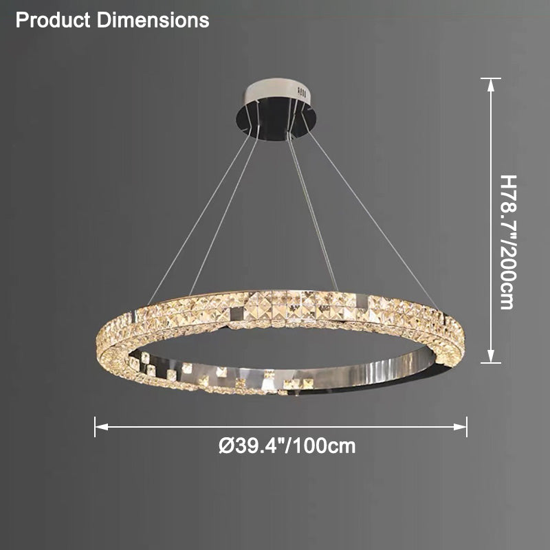 WOW Tiered Circular Crystal Chandelier-wow2544