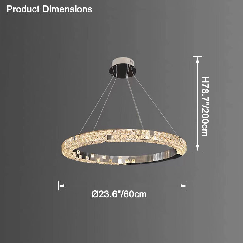 WOW Tiered Circular Crystal Chandelier-wow2544