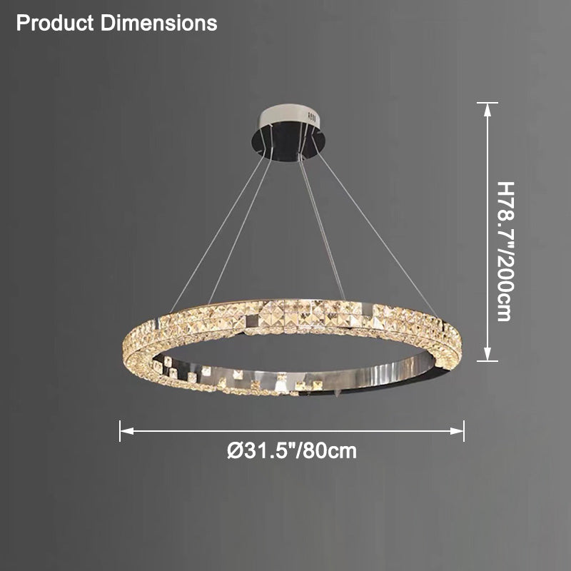 WOW Tiered Circular Crystal Chandelier-wow2544