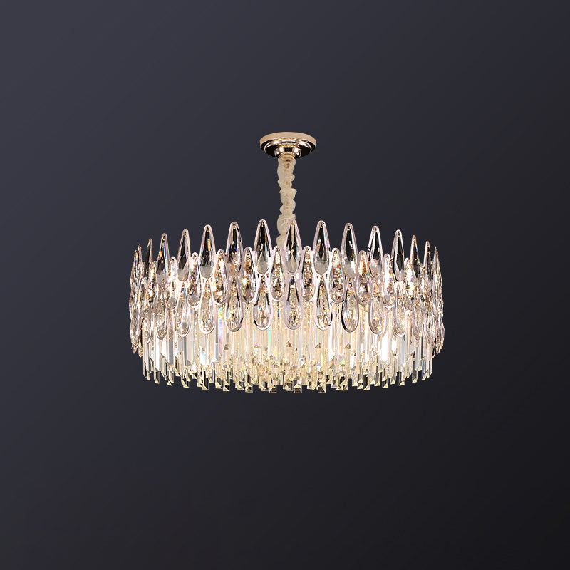 WOW Rose Gold Round Crystal Chandelier-wow2545