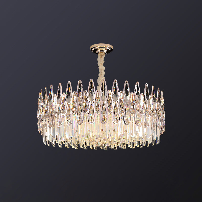 WOW Rose Gold Round Crystal Chandelier-wow2545
