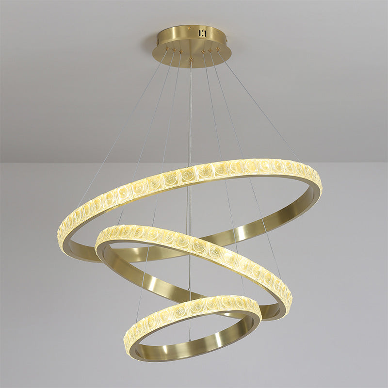 WOW Tiered Ring Led Crystal Chandelier-wow2549b