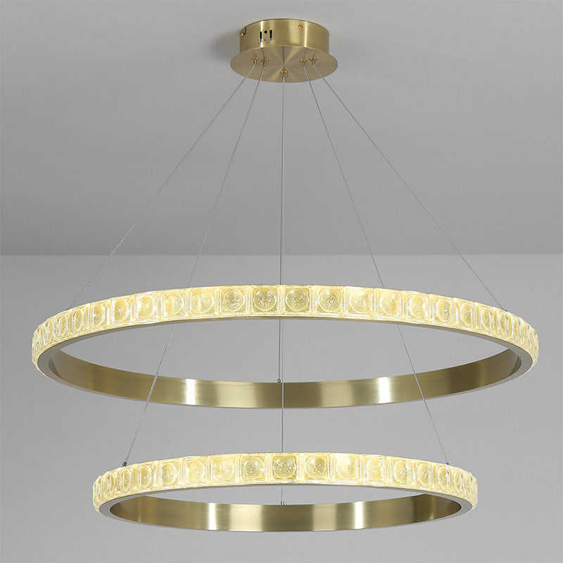 WOW Tiered Ring Led Crystal Chandelier-wow2549b