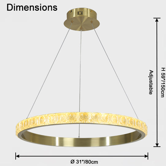 WOW Circular Led Crystal Chandelier-wow2549a
