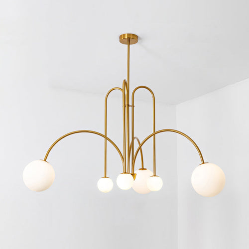 WOW Glass Globe Arm Chandelier-wow2522