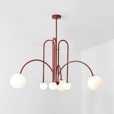 WOW Glass Globe Arm Chandelier-wow2522