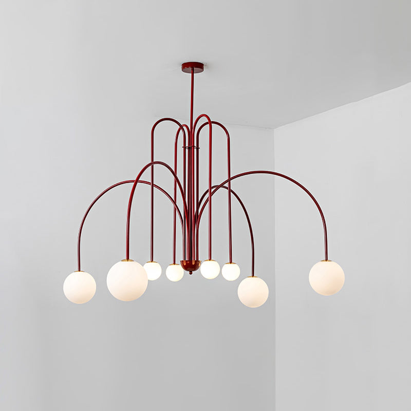 WOW Glass Globe Arm Chandelier-wow2522