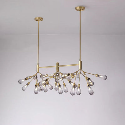 WOW Firefly Gold Branch Linear Chandelier-WOW2553