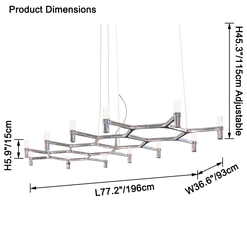 WOW Candlestick Linear Chandelier-wow2556