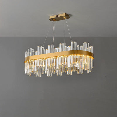 WOW Gold Oval Crystal Chandelier-wow2566