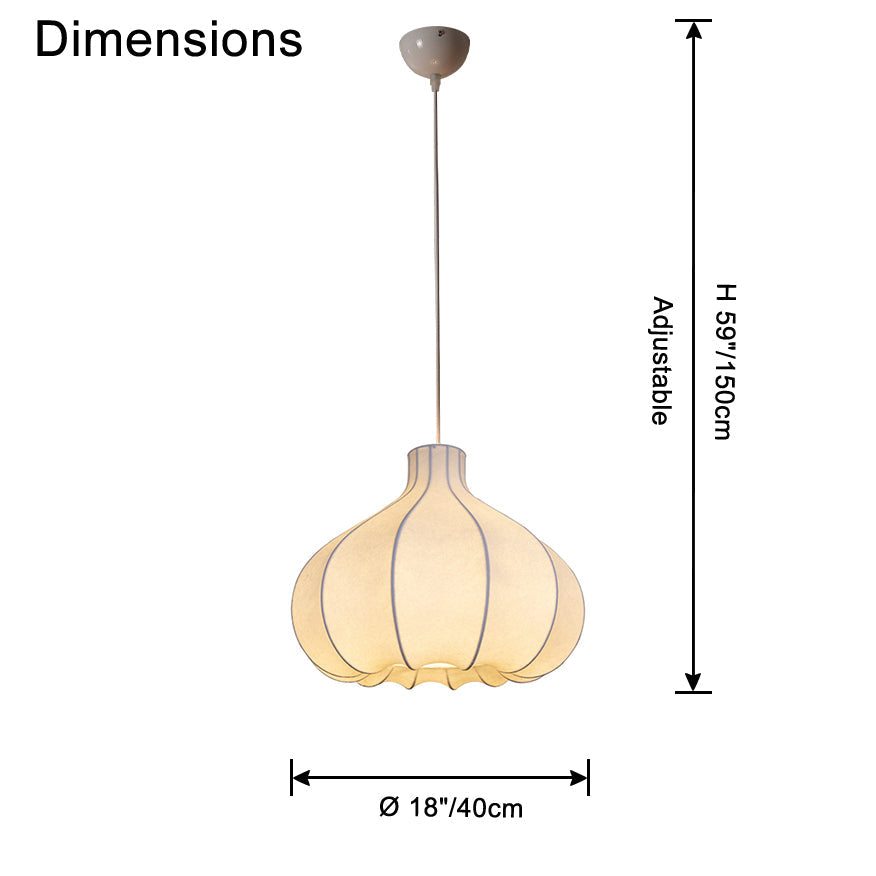 WOW Pumpkin Silk Pendant Light-wow2568