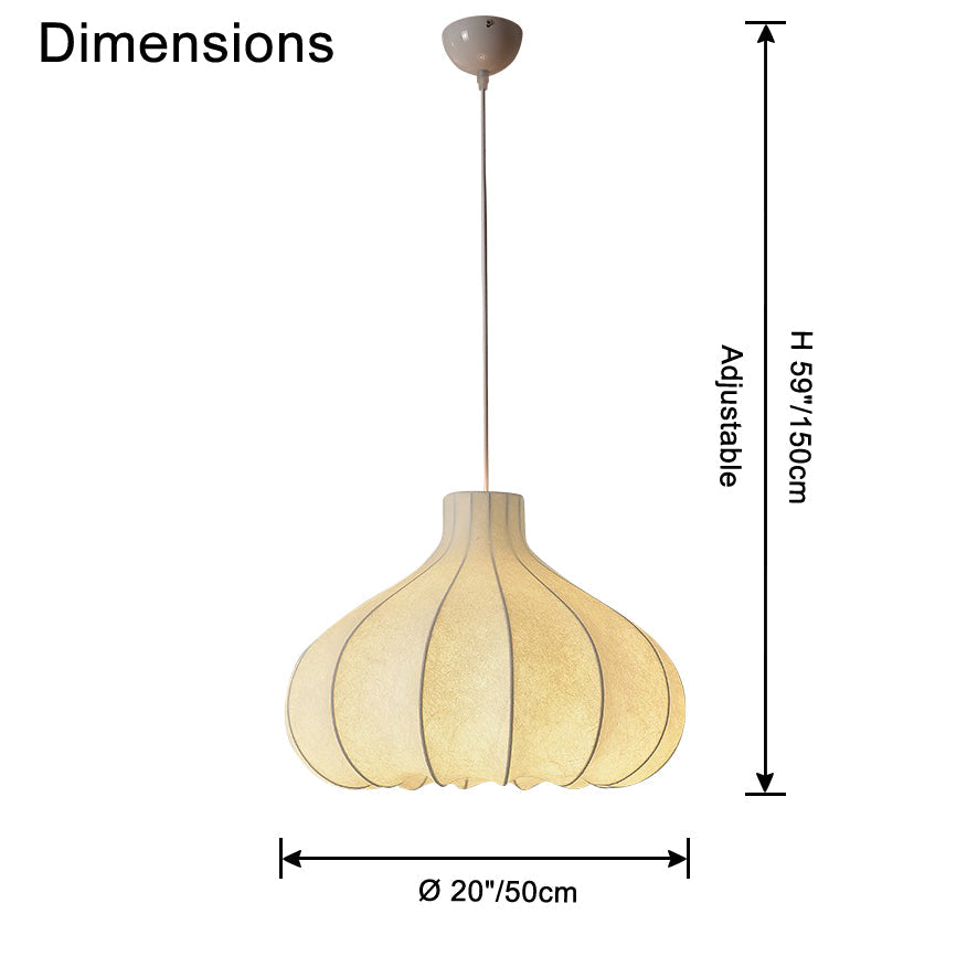 WOW Pumpkin Silk Pendant Light-wow2568