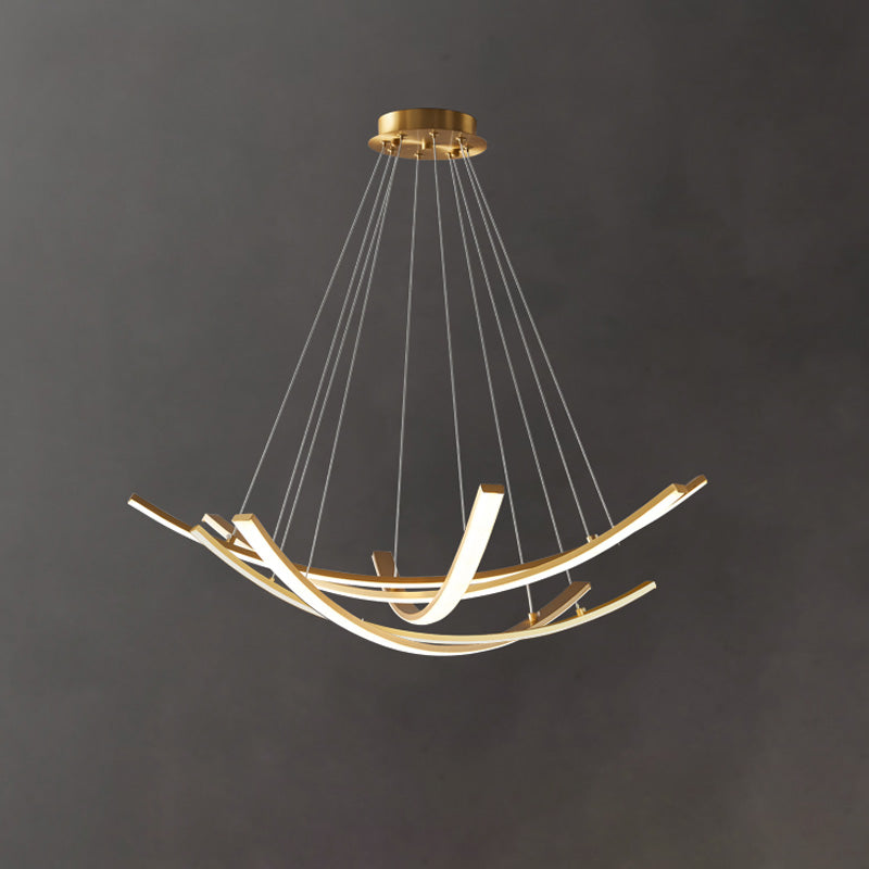 WOW Arc Led Brass Chandelier-wow2569