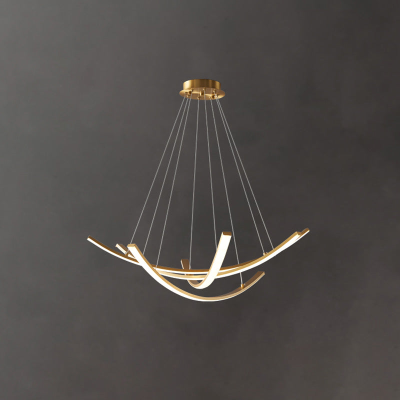 WOW Arc Led Brass Chandelier-wow2569