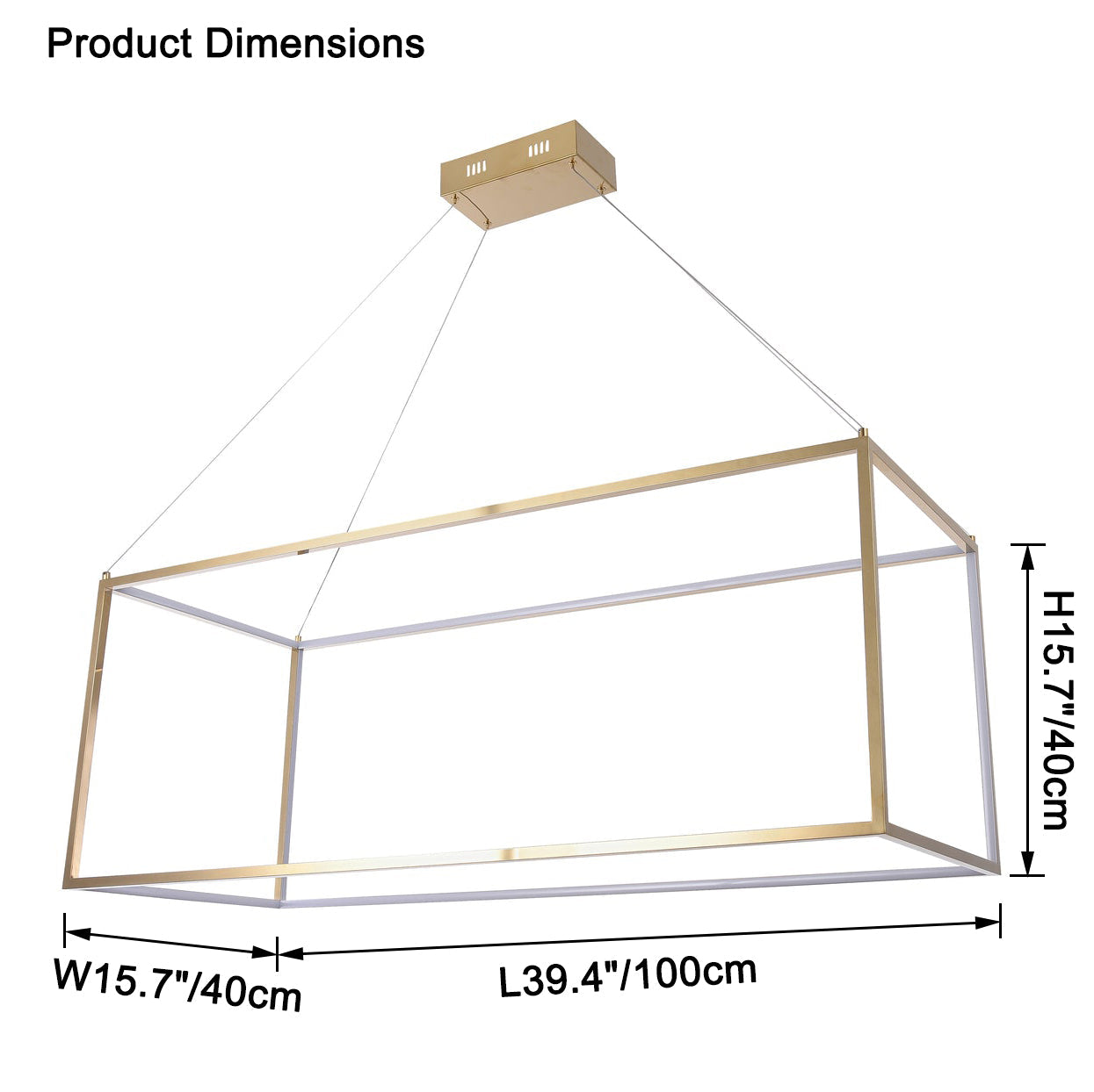 WOW Cube led Chandelier-wow2572