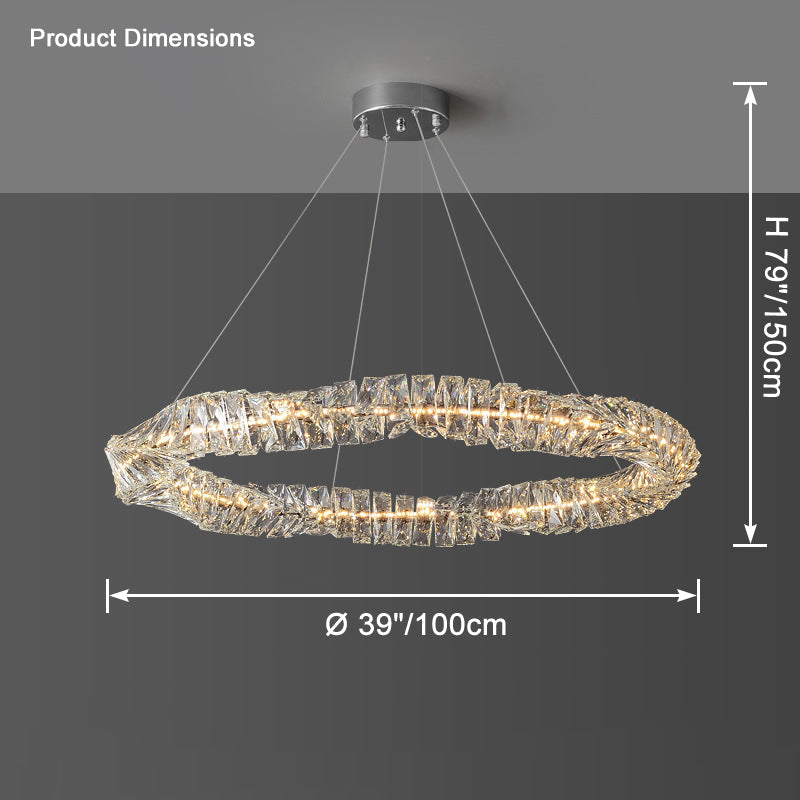 WOW Crystal Ring Led Chandelier-wow2581