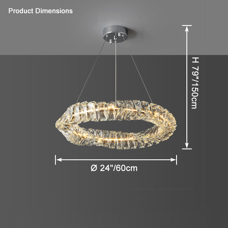 WOW Crystal Ring Led Chandelier-wow2581