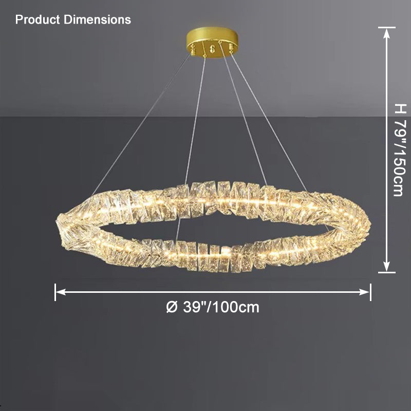 WOW Crystal Ring Led Chandelier-wow2581