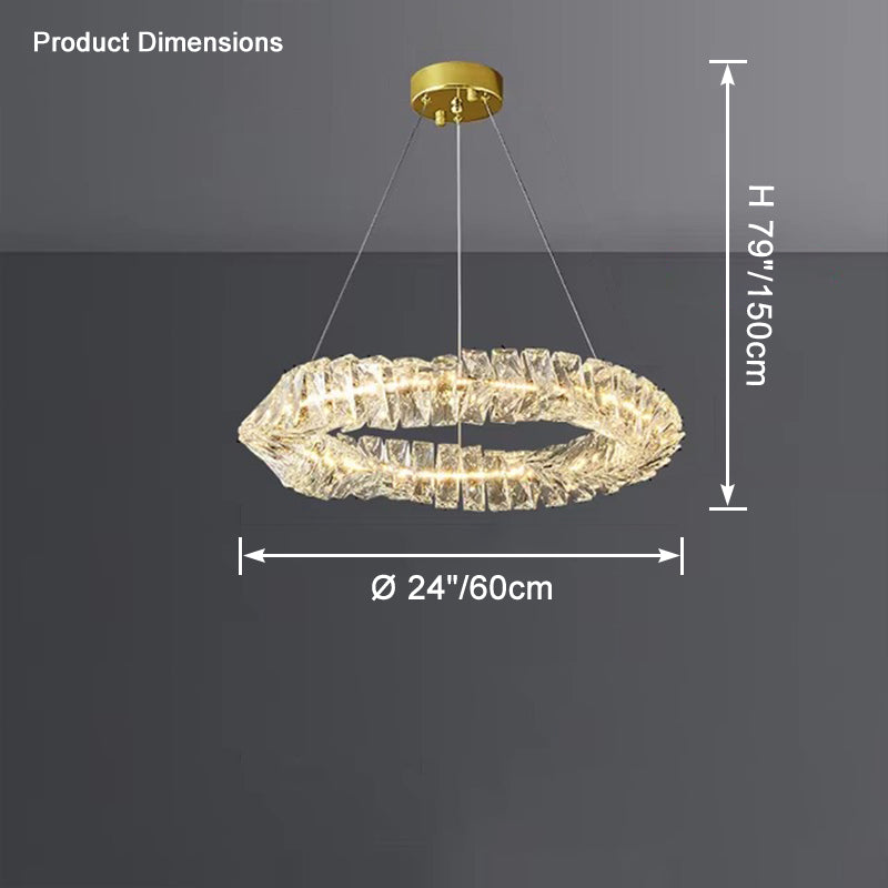 WOW Crystal Ring Led Chandelier-wow2581