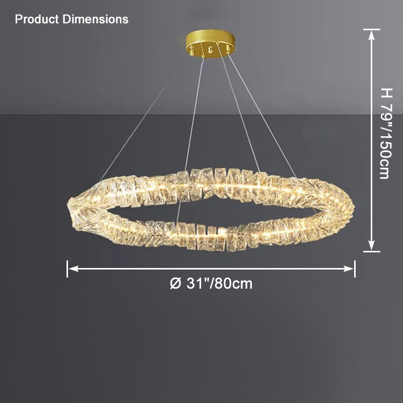 WOW Crystal Ring Led Chandelier-wow2581