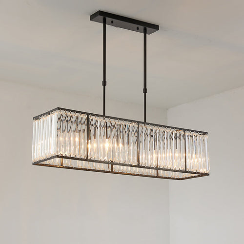 WOW Rectangular Crystal Prism Chandelier-wow2588