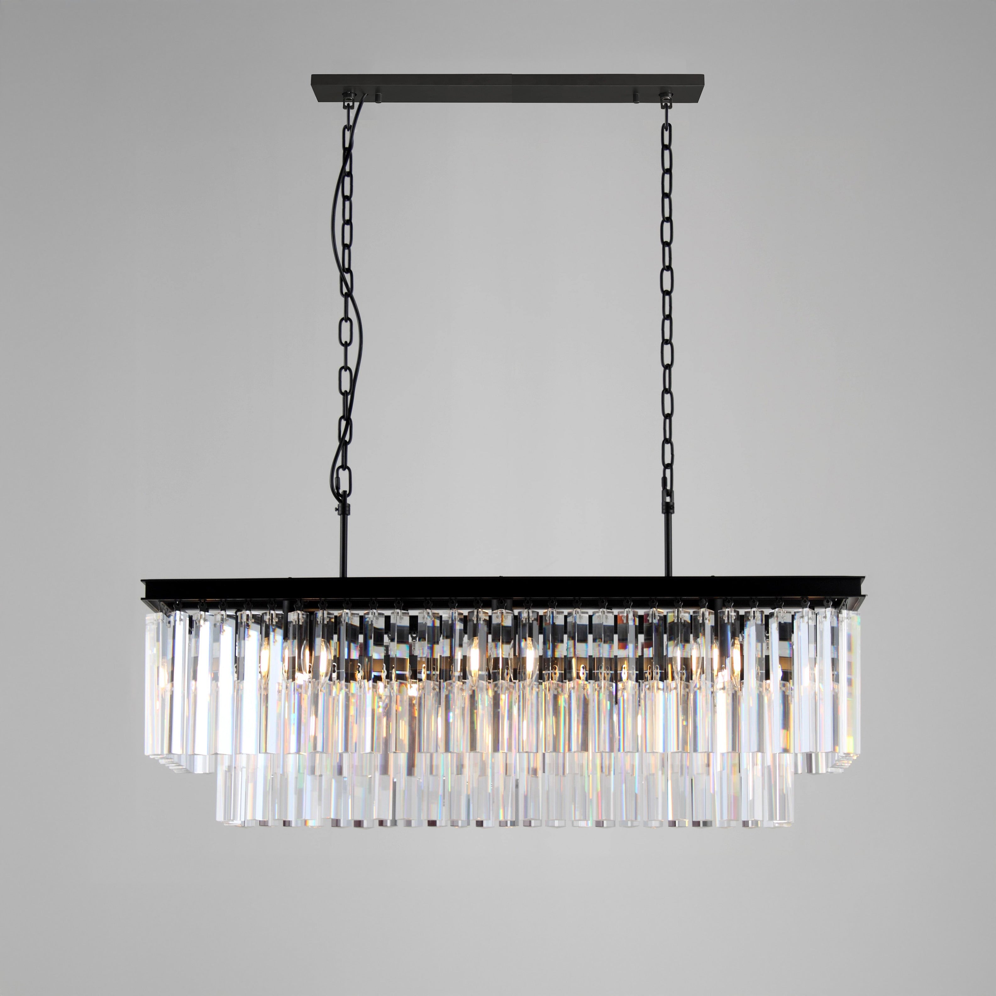 WOW Rectangular Crystal Chandelier-wow2589