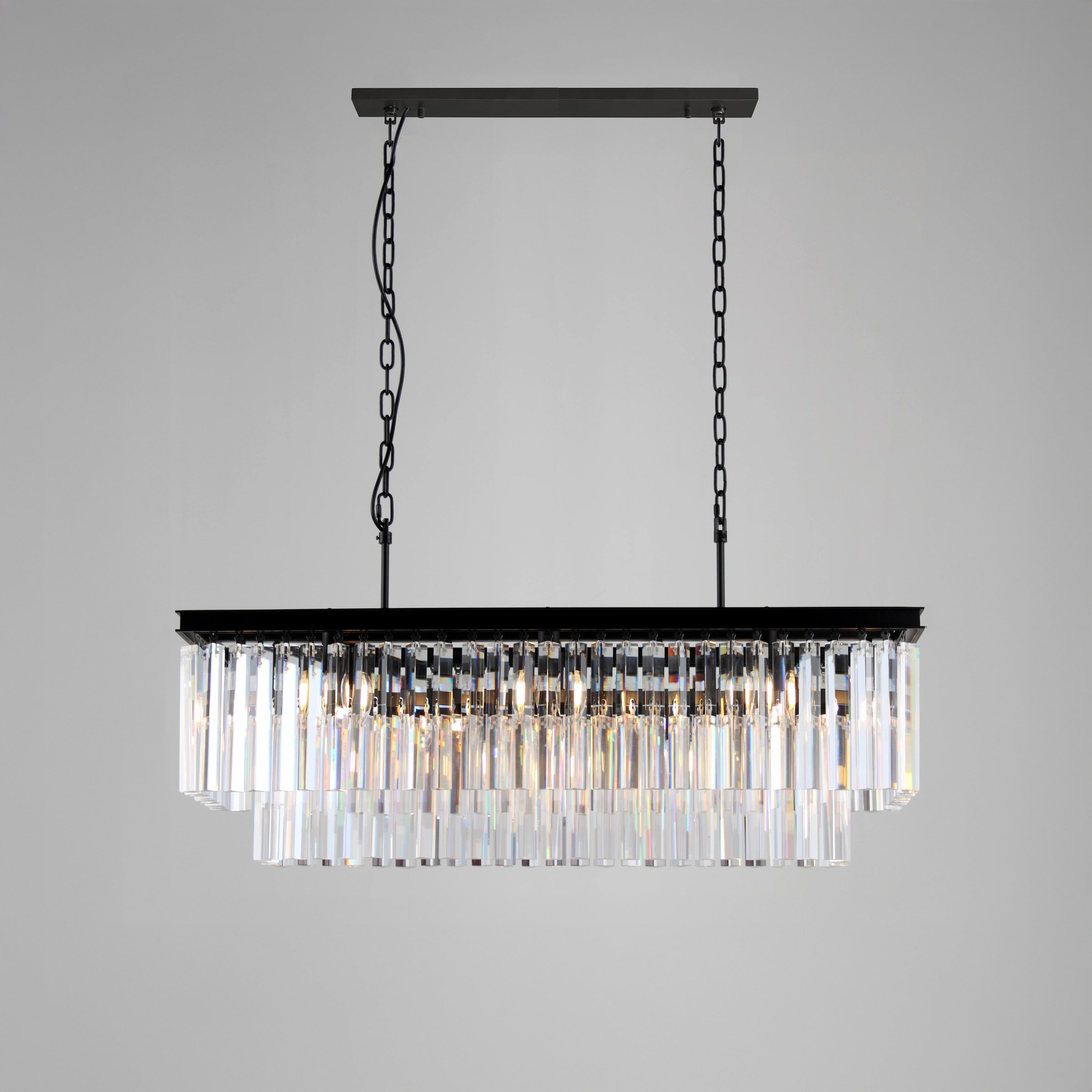 WOW Rectangular Crystal Chandelier-wow2589