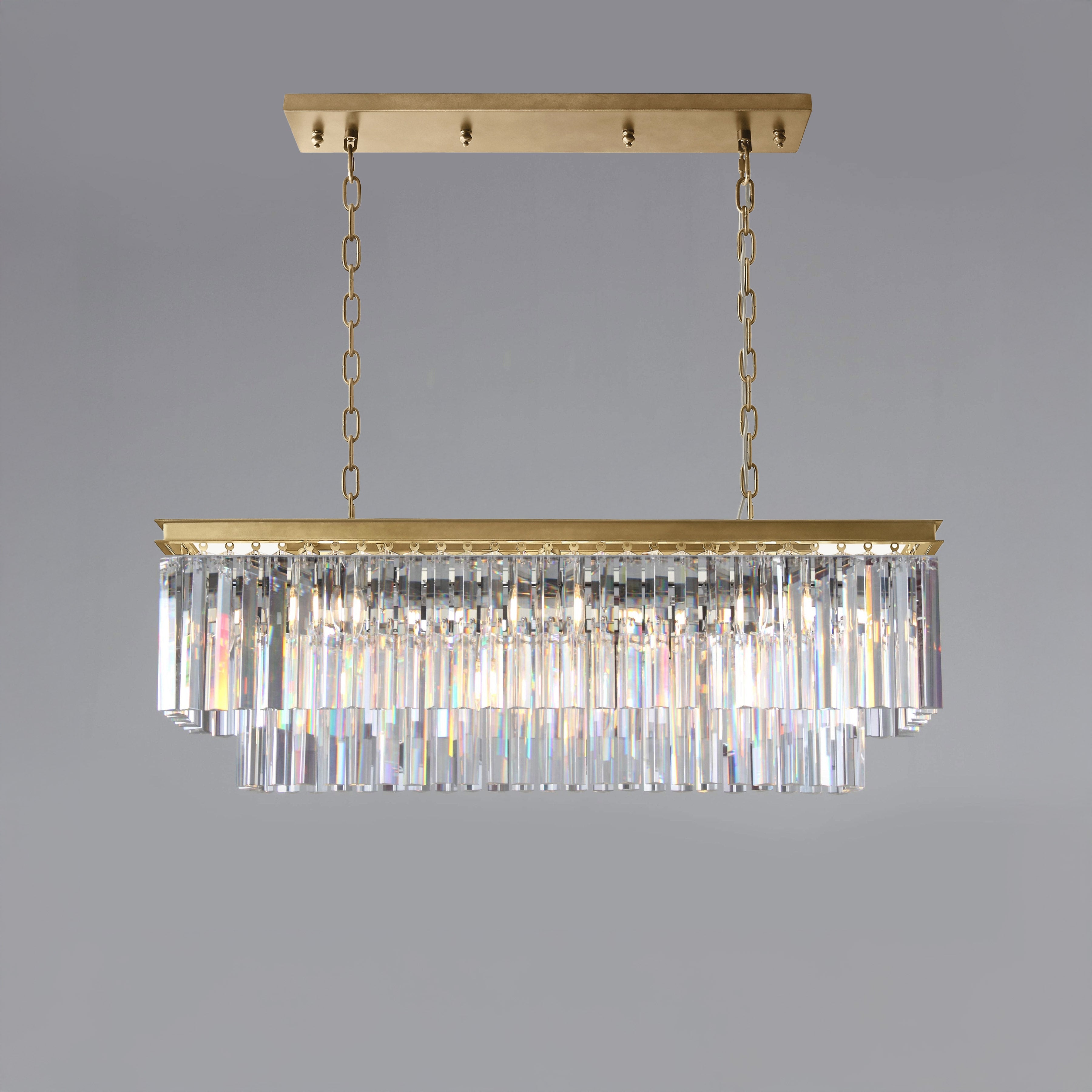 WOW Rectangular Crystal Chandelier-wow2589