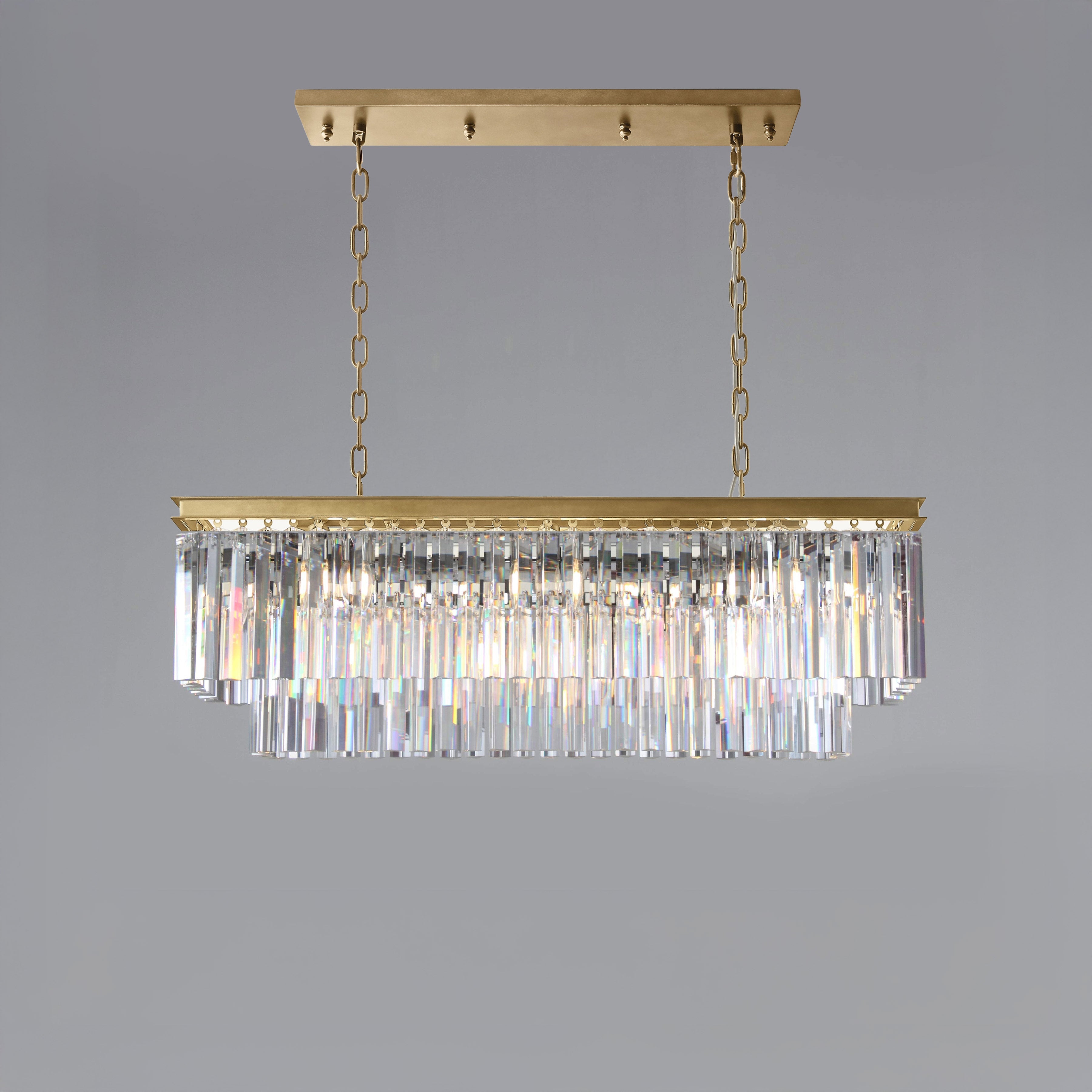 WOW Rectangular Crystal Chandelier-wow2589