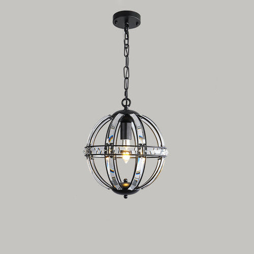 WOW Cage Crystal Orb Chandelier-wow2595