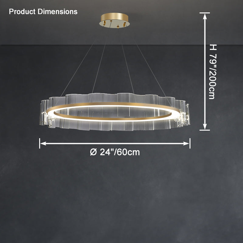 WOW Acrylic Ring Led Chandelier-wow2604