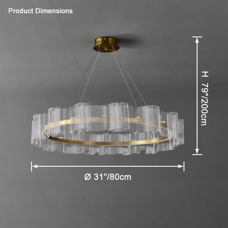WOW Acrylic Ring Led Chandelier-wow2604