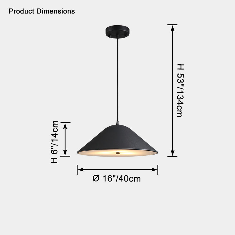 WOW Cone Metal Pendant LIght-wow2606