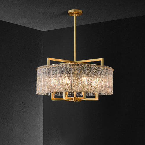 WOW Textured Glass Round Chandelier-wow2619