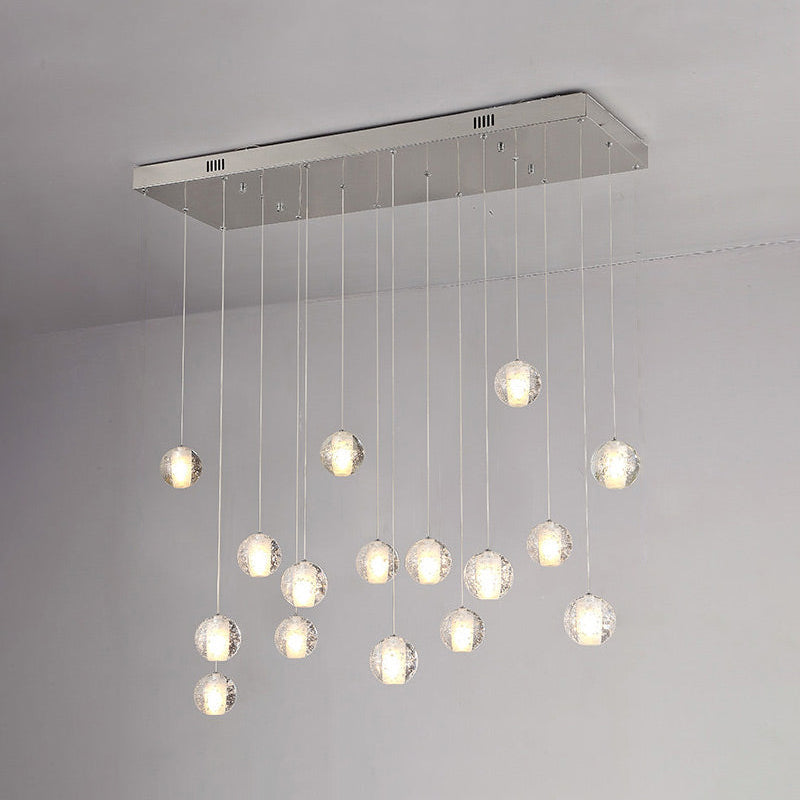 WOW Cascading Glass Ball Dining Room Chandelier-wow2648