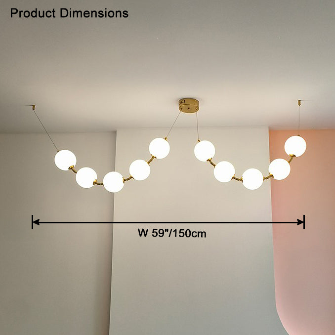 WOW Spider Pearl Globe Chandelier-wow2650