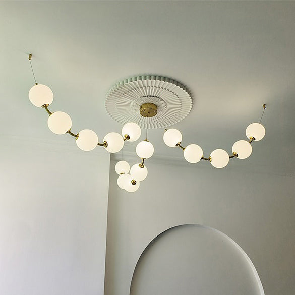 WOW Spider Pearl Globe Chandelier-wow2650